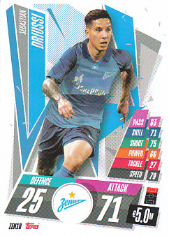 Sebastian Driussi Zenit Petersburg 2020/21 Topps Match Attax CL #ZEN10